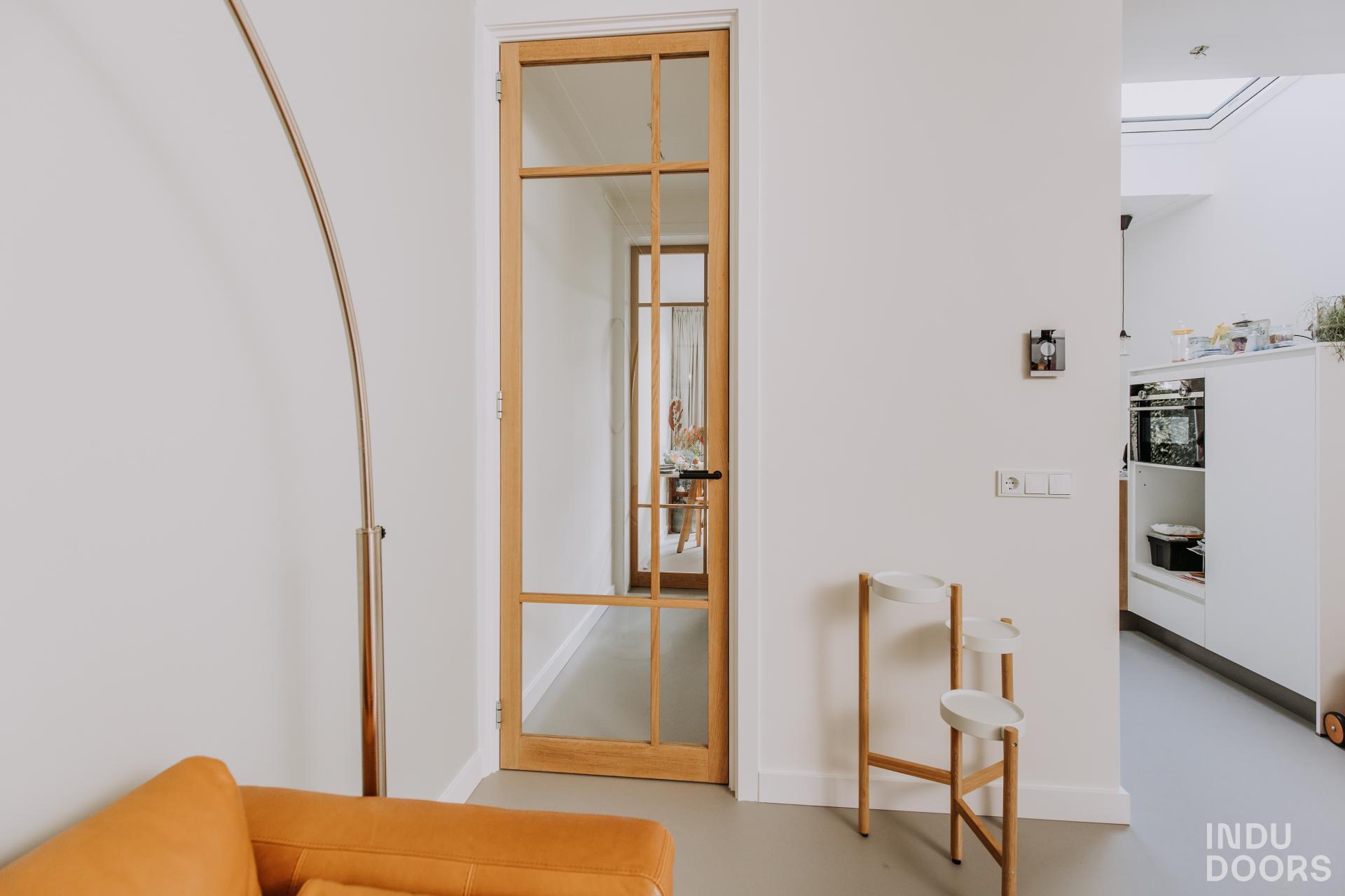 Indu Doors eiken binnendeur met glas