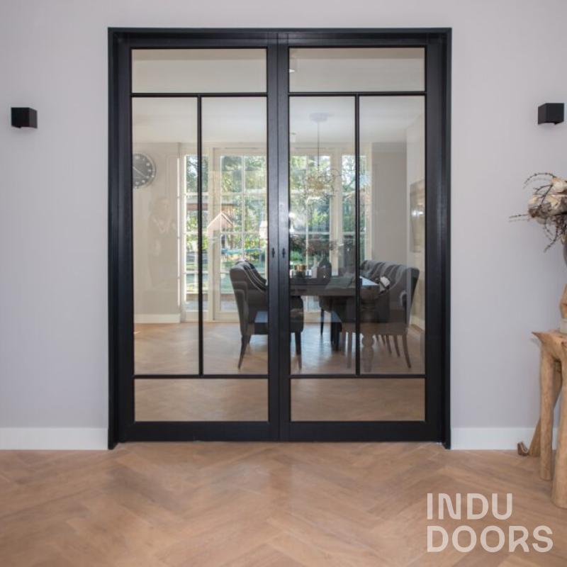 Indu doors dubbele deur zwart