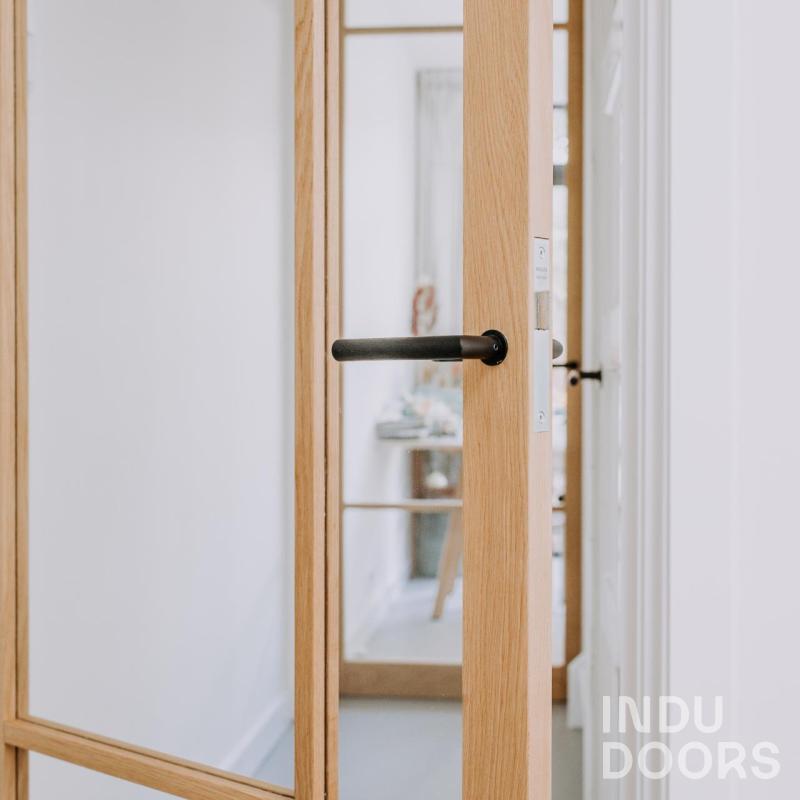 Indu Doors eiken binnendeur met glas