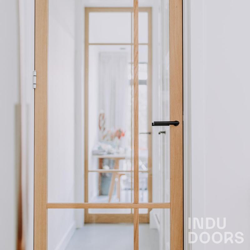 Indu Doors eiken binnendeur met glas