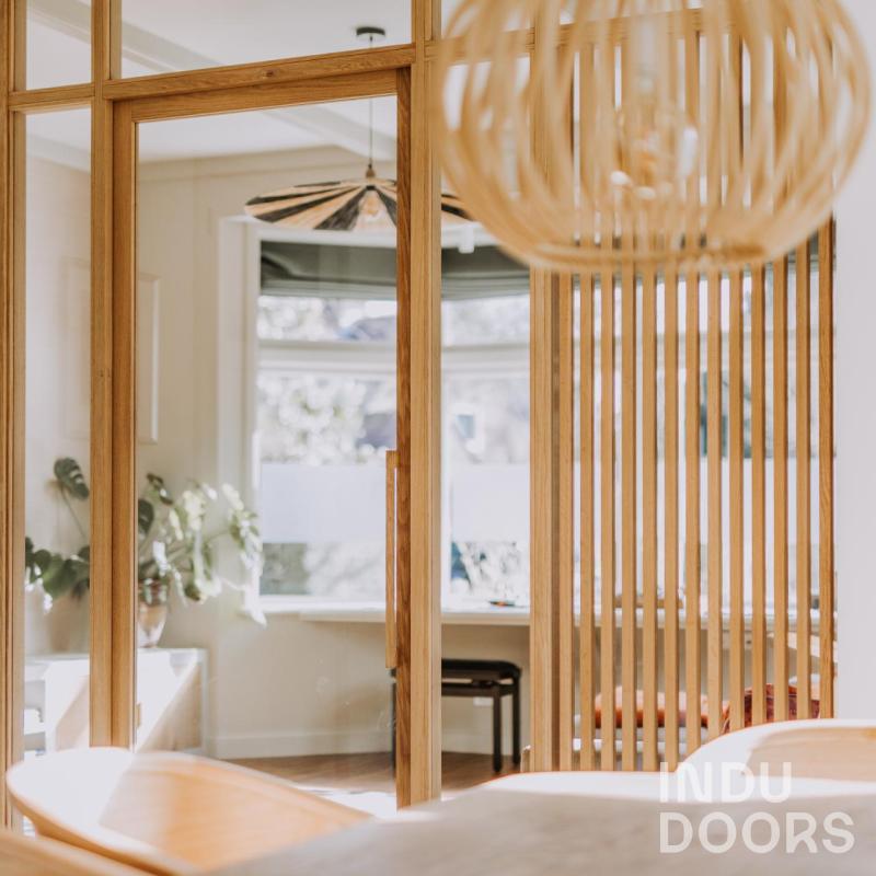 Geluiddempende glazen wand van Indu Doors® 